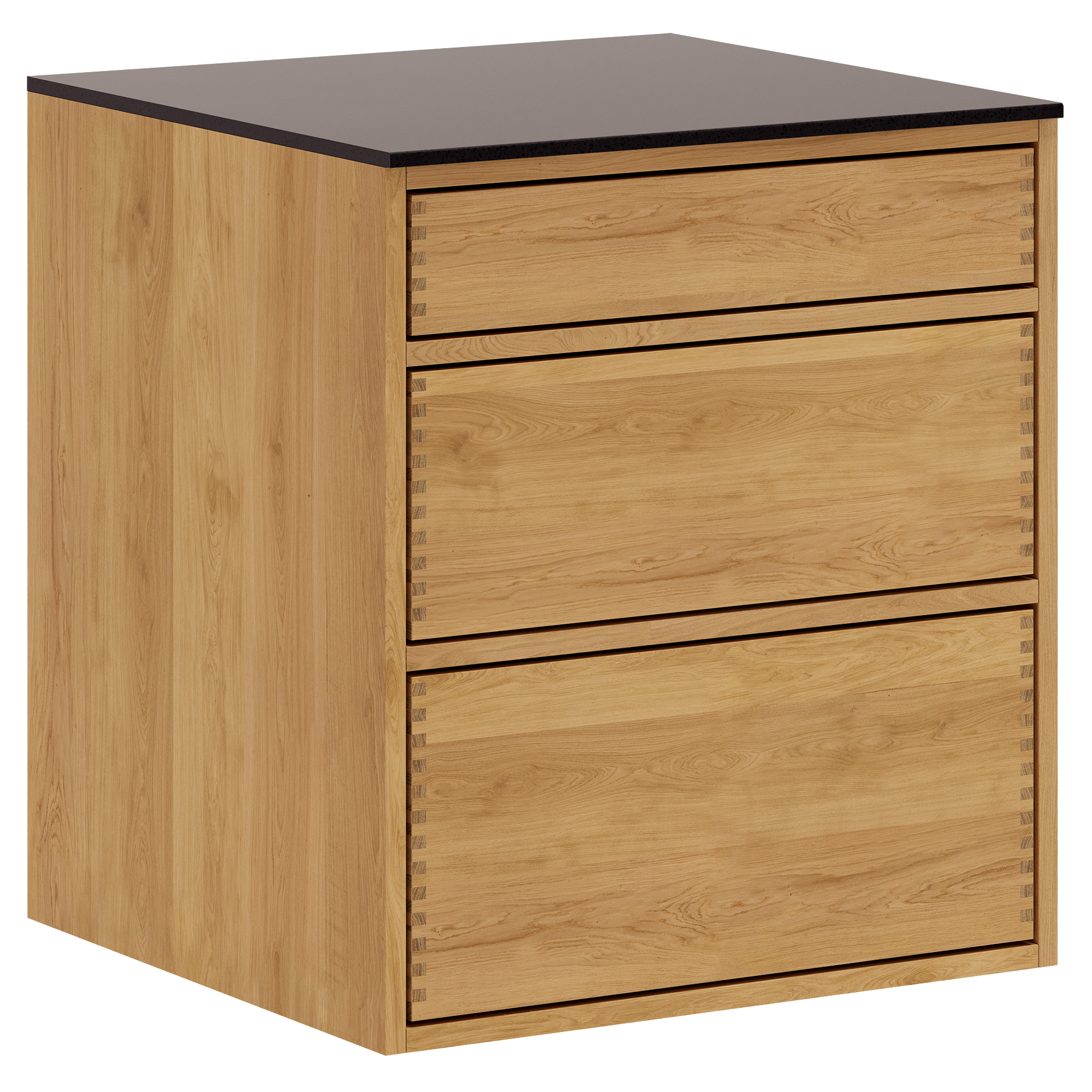60 cm Lysolieret Just Wood Push Underskab 60 cm i dybden