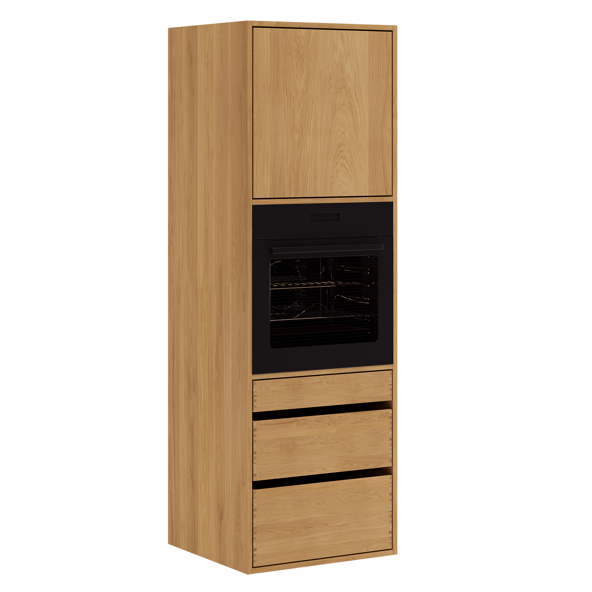 60 cm Lysolieret Just Wood Original Højskab til ovn
