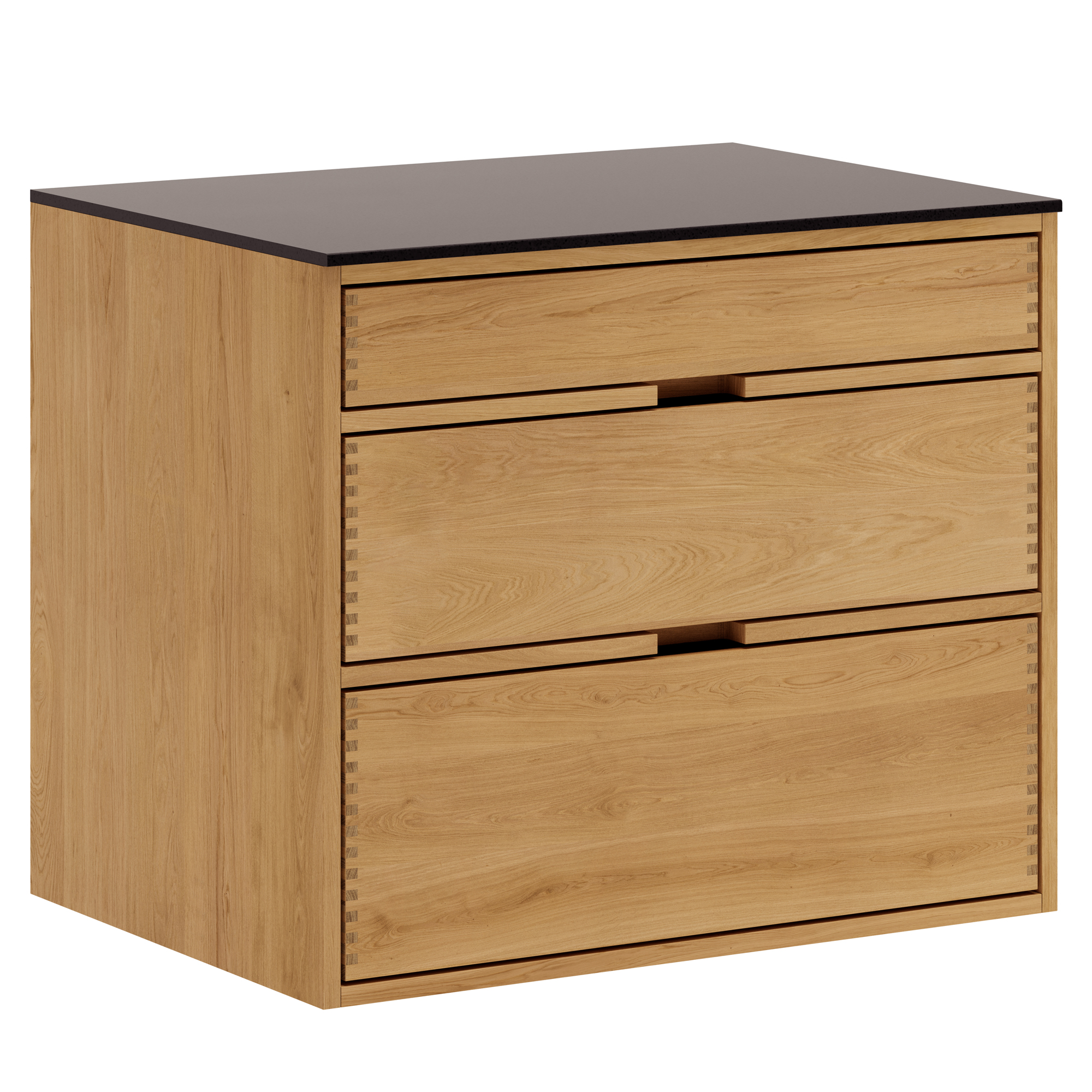 80 cm Lysolieret Just Wood Underskab 60 cm i dybden