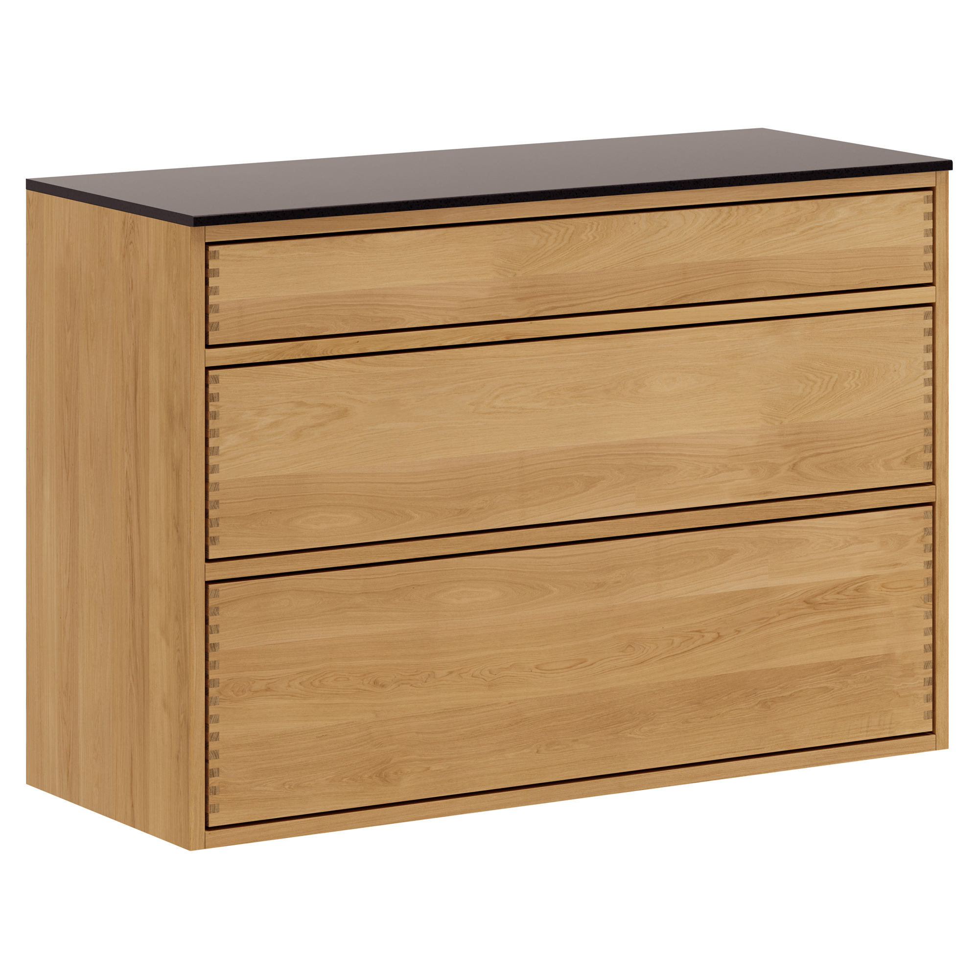 100 cm Lysolieret Just Wood Push Underskab 40 cm i dybden