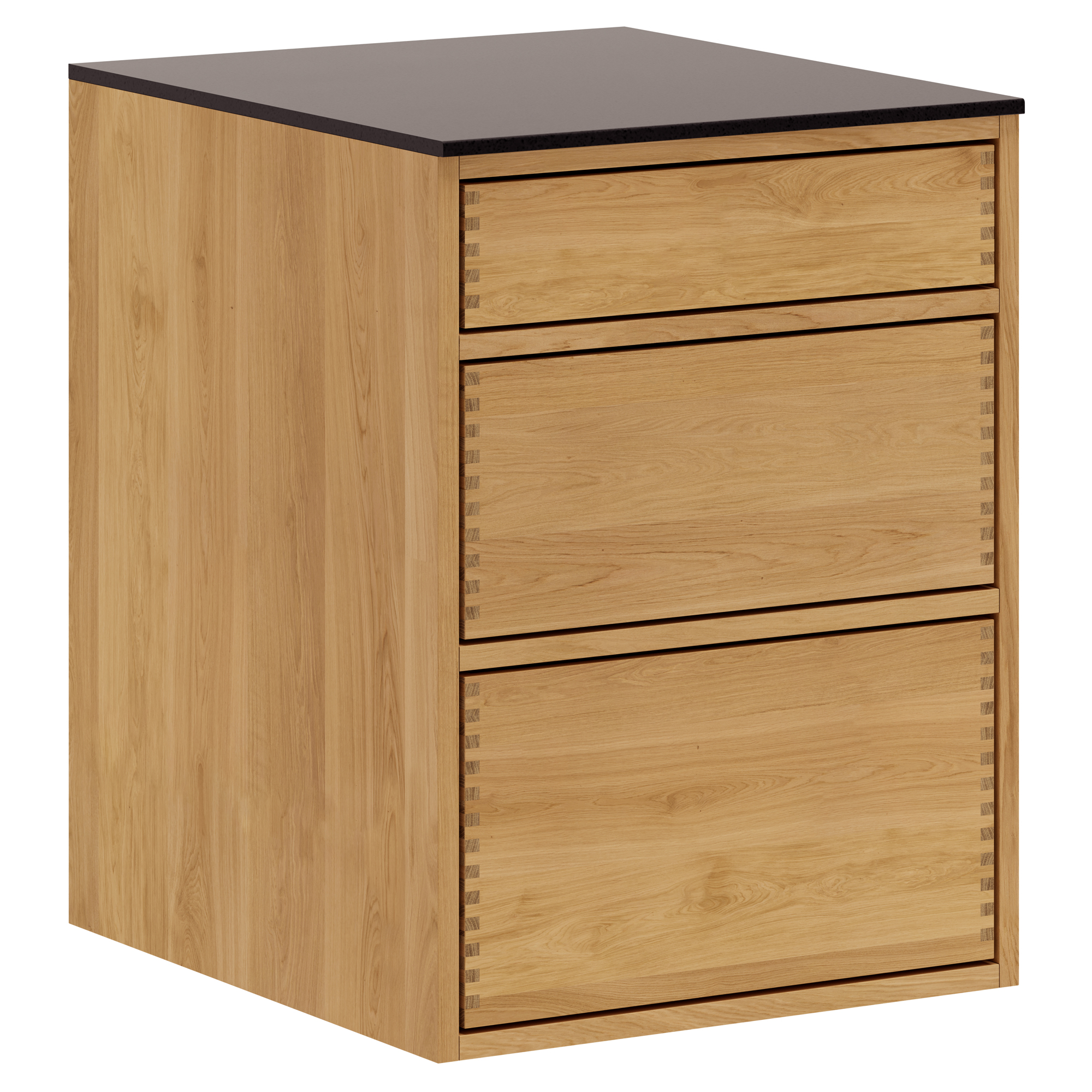 50 cm Lysolieret Just Wood Push Underskab 60 cm i dybden
