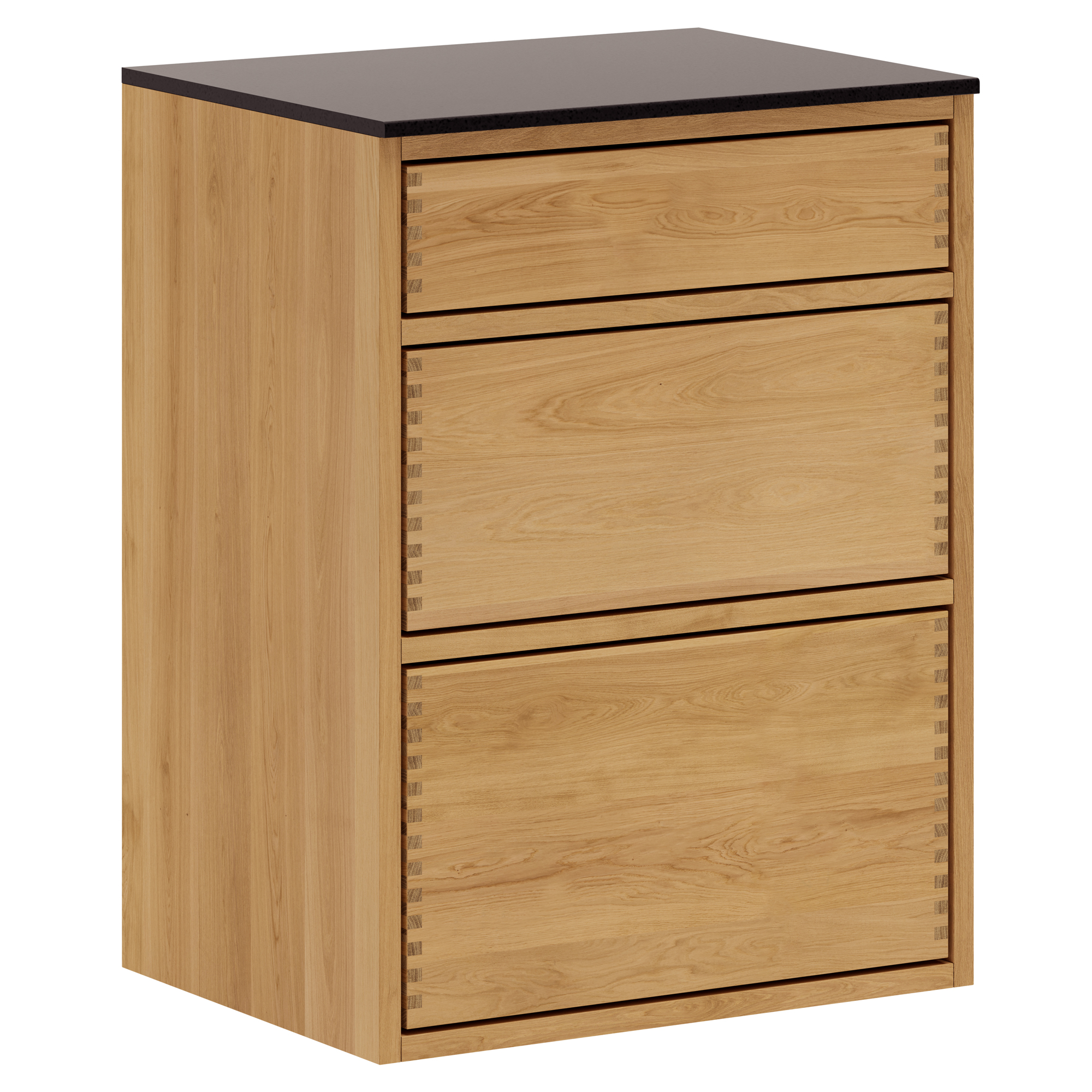 50 cm Lysolieret Just Wood Push Underskab 40 cm i dybden