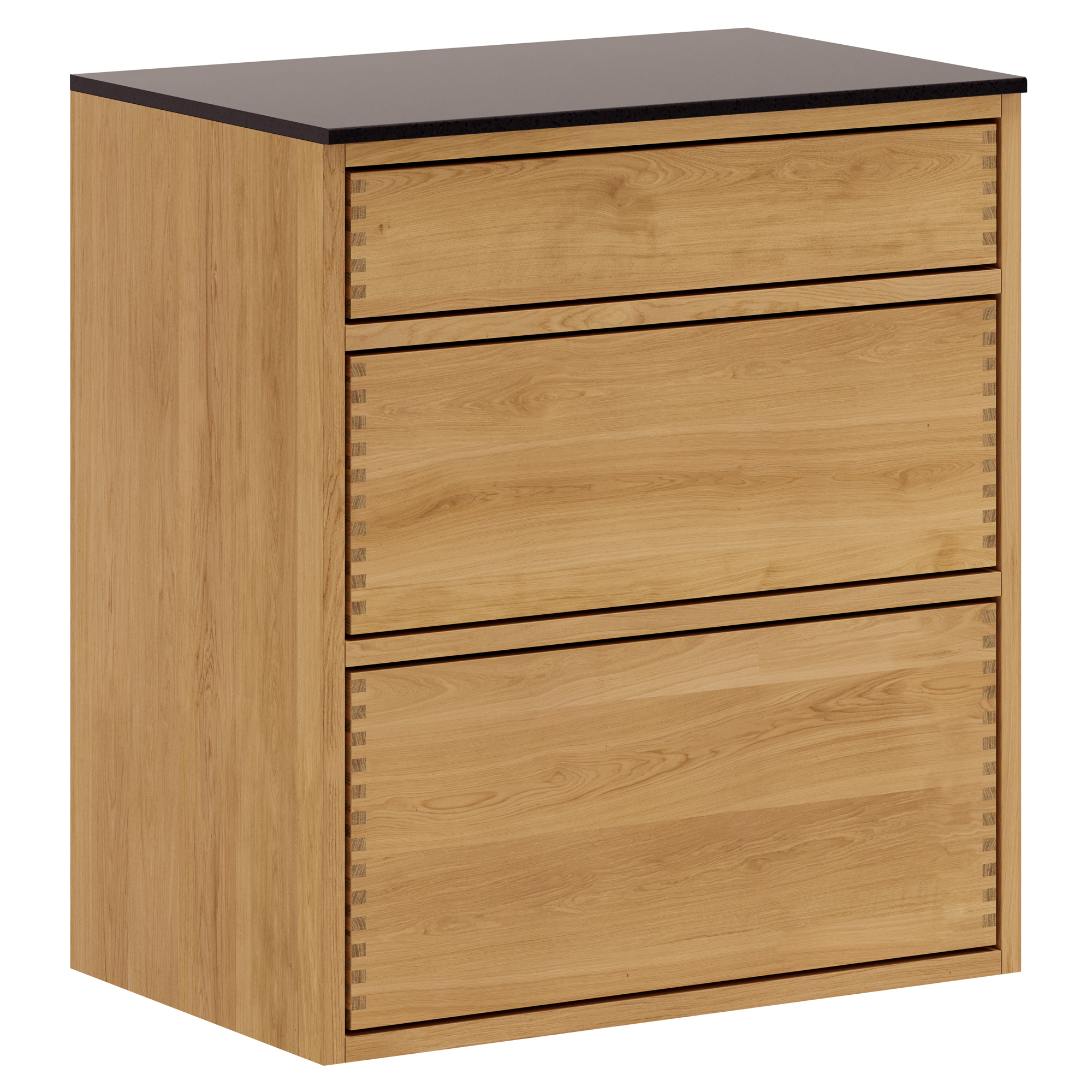 60 cm Lysolieret Just Wood Push Underskab 40 cm i dybden